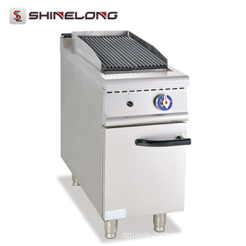 Professional Custom Stainless Steel Table Top Gas Grill With Cabinet Gas Lava Rock Grill (FCZH-XH)